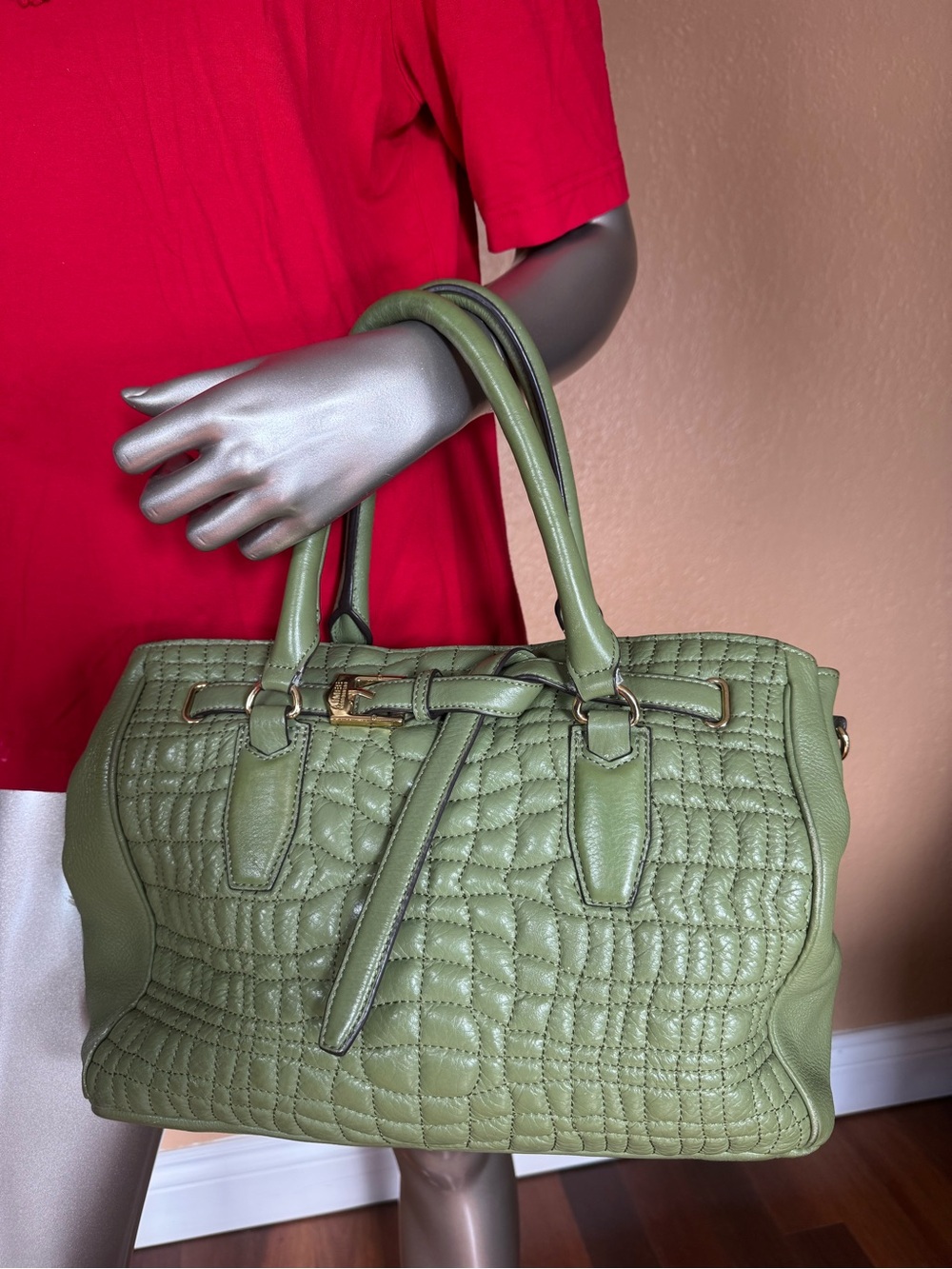 Aimee kestenberg Quilted Green Handbag